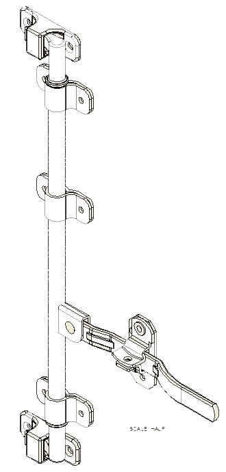 Cam Type Lock Package for Swing Door S-5654-XP24-25