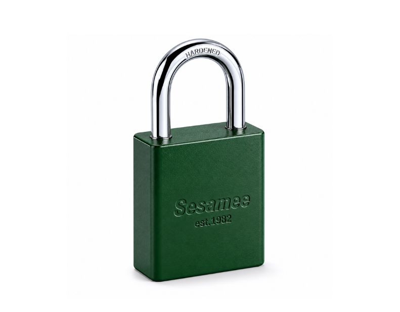 90215 Green Aluminum Padlock