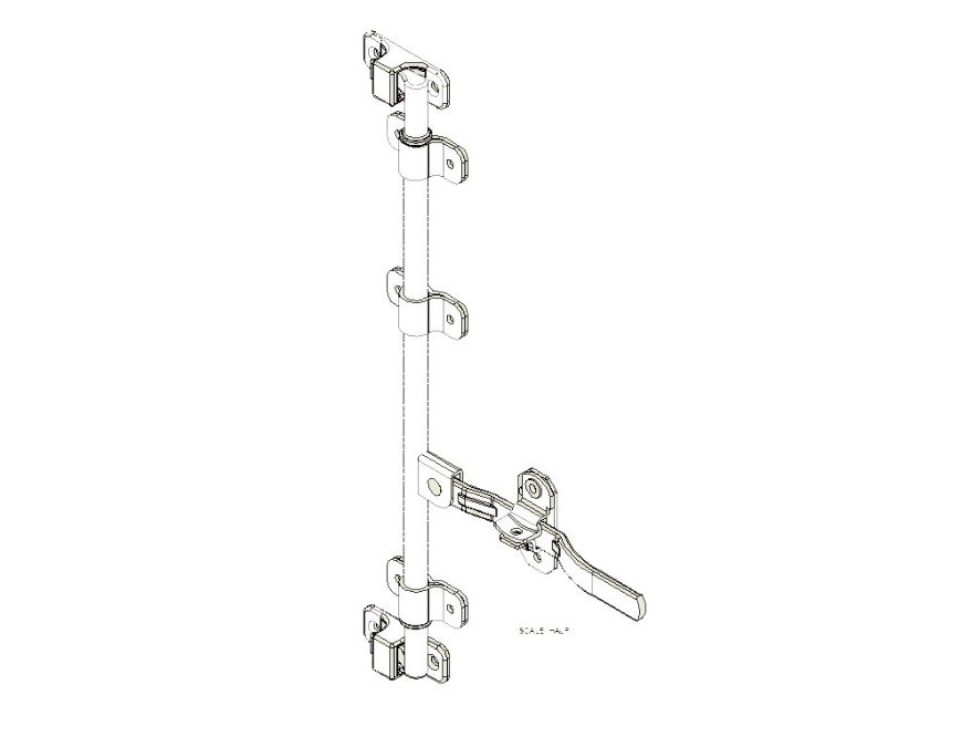 S-5654-XP24-25 Cam Door Lock Rod Kit